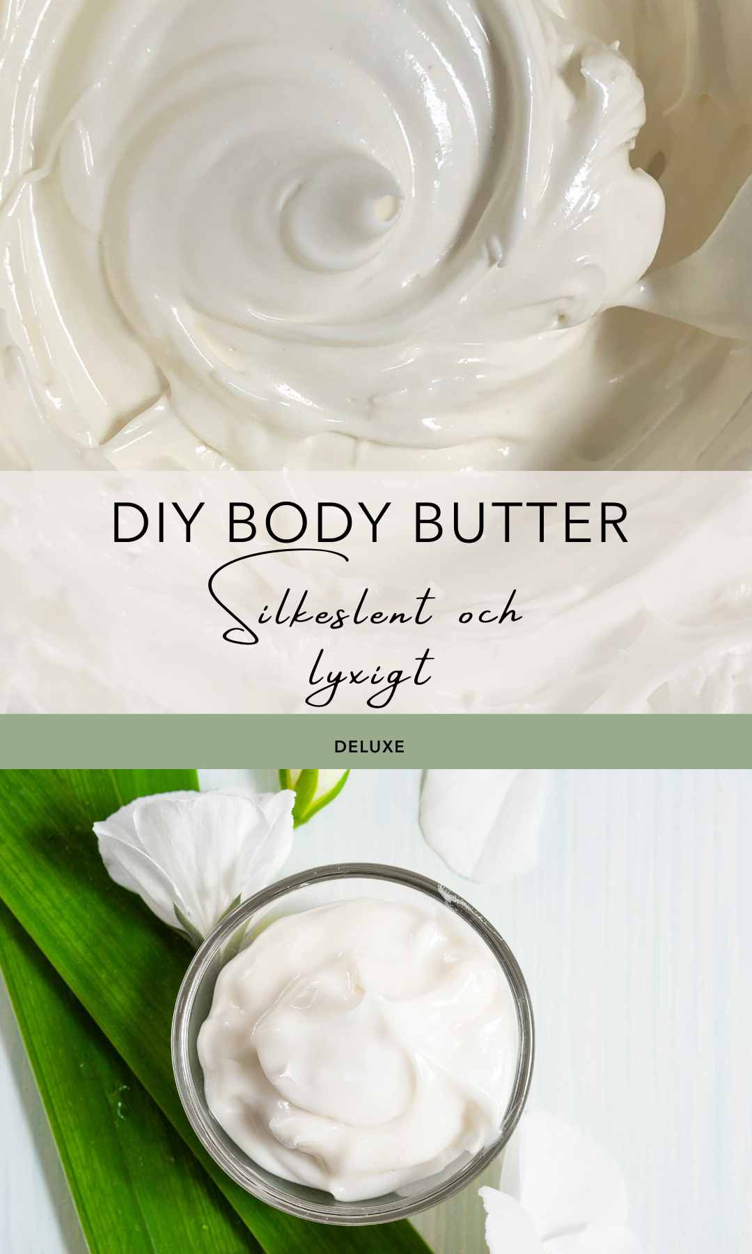 DIY Body Butter silkeslent recept kemikalieklok Body lotion