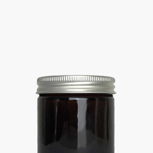 Kemikalieklok - Glasburk med aluminiumlock - brun - 160 ml